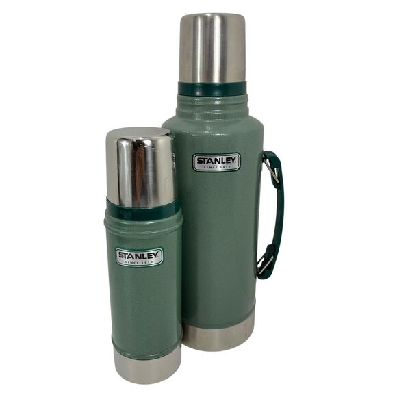 Stanley Classic Green Stainless Steel Thermos Set (1.9L & 0.5L) - Picture 1 of 7